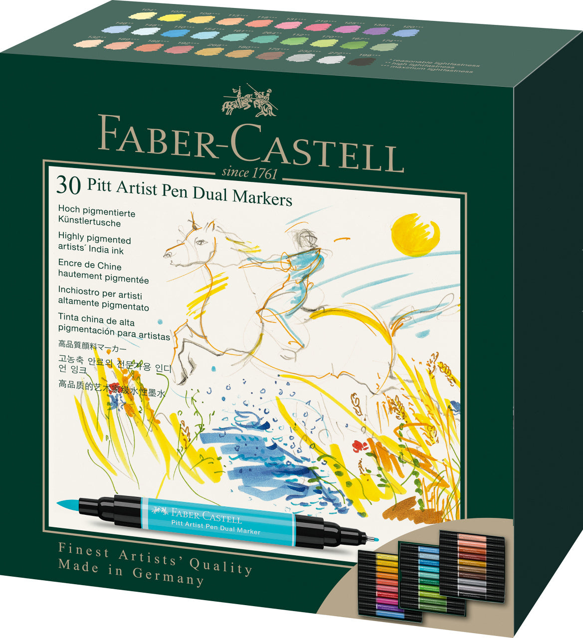PITT ARTIST PEN DUAL MARKER SET 30 BUCATI FABER-CASTELL PITT ARTIST PEN DUAL MARKER SET 30 BUCATI FABER-CASTELL